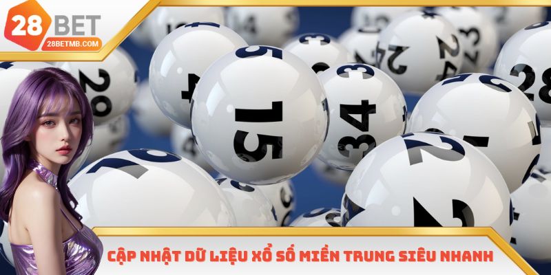 Cập nhật dữ liệu xổ số miền Trung siêu nhanh