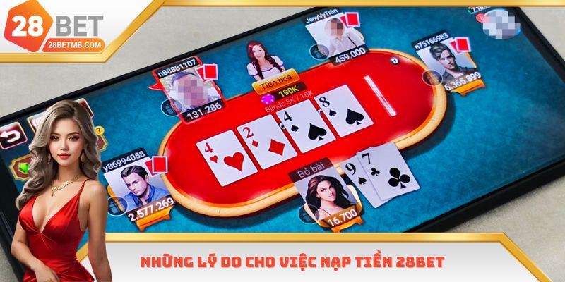 Những lý do cho việc nạp tiền 28Bet